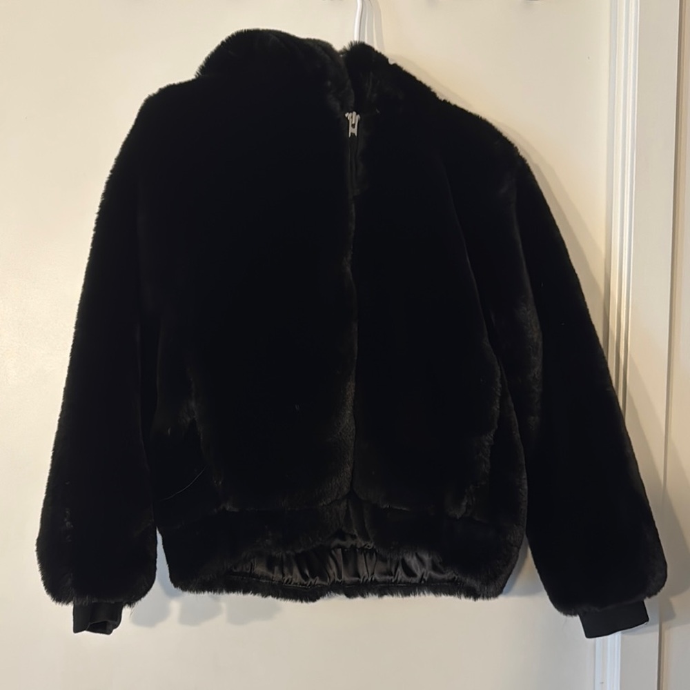 Black Faux Fur Jacket